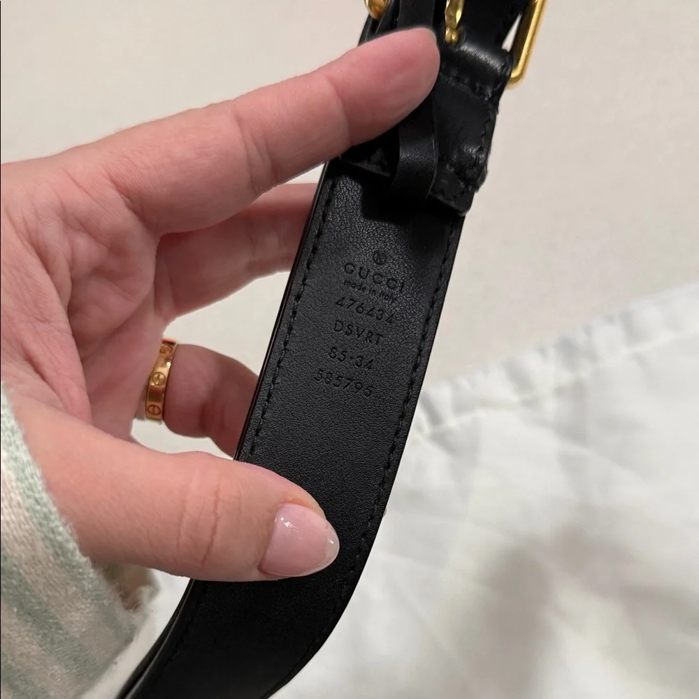 SOLD! Authentic Gucci Marmont Black Belt Bag - Picture 5 of 10